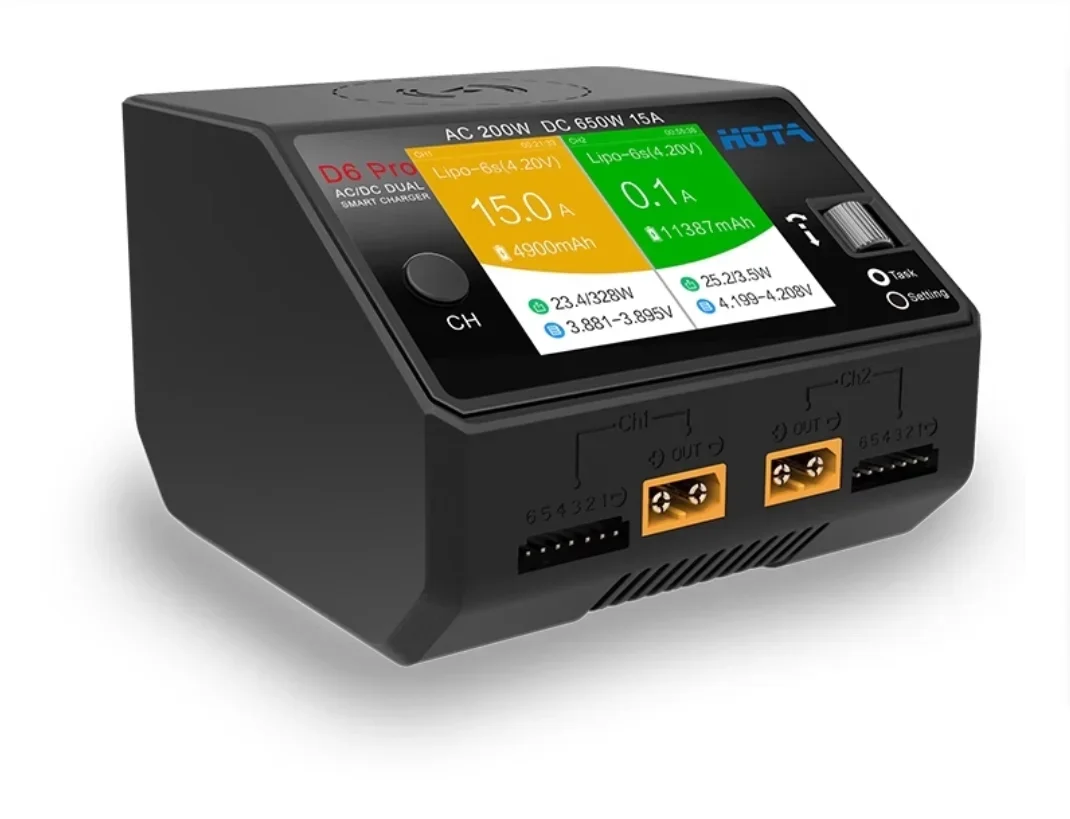 HOTA D6 Pro AC/DC 듀얼 채널 스마트 밸런 - Hota D6 Pro Dual Lipo Charger 리뷰 및 가격